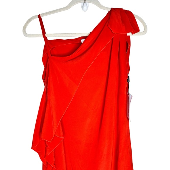 NWT Vionnet Paris Silk Tunic Dress Orange Red SZ 42 - Picture 7 of 16